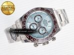 Rolex Daytona 126506 Clean 1:1 Best Edition 904L Steel Ice Blue Dial Crystral Markers on SS Braclet SH4131 - Görsel 8