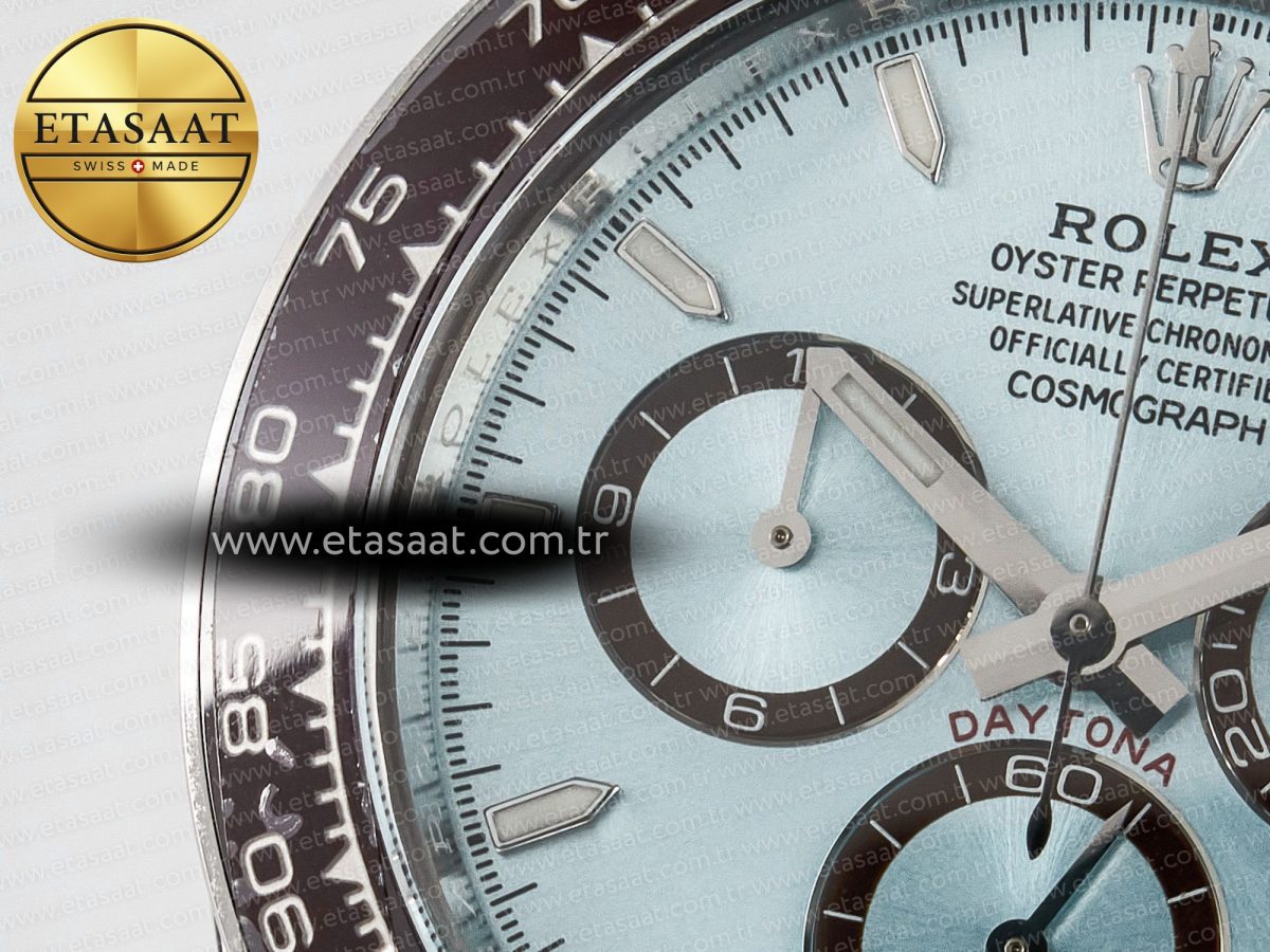 Rolex Daytona 126506 Clean 1:1 Best Edition 904L Steel Ice Blue Dial Lume Markers on SS Braclet SH4131 - Görsel 10