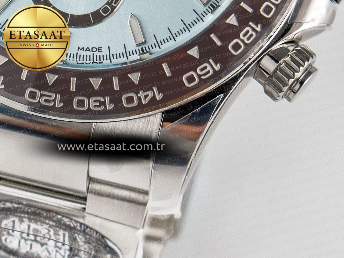 Rolex Daytona 126506 Clean 1:1 Best Edition 904L Steel Ice Blue Dial Lume Markers on SS Braclet SH4131 - Görsel 14