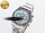 Rolex Daytona 126506 Clean 1:1 Best Edition 904L Steel Ice Blue Dial Lume Markers on SS Braclet SH4131 - Görsel 2