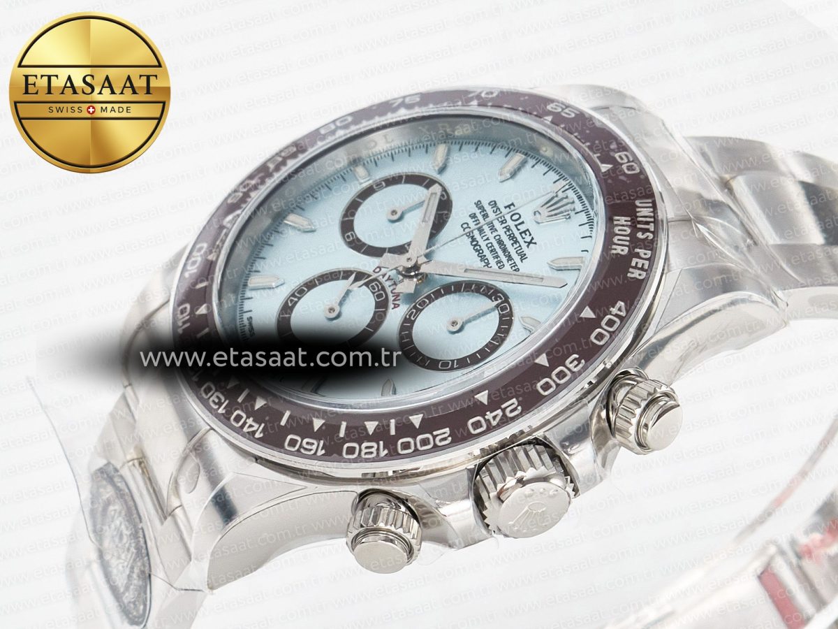 Rolex Daytona 126506 Clean 1:1 Best Edition 904L Steel Ice Blue Dial Lume Markers on SS Braclet SH4131 - Görsel 6