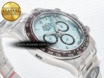Rolex Daytona 126506 Clean 1:1 Best Edition 904L Steel Ice Blue Dial Lume Markers on SS Braclet SH4131 - Görsel 7
