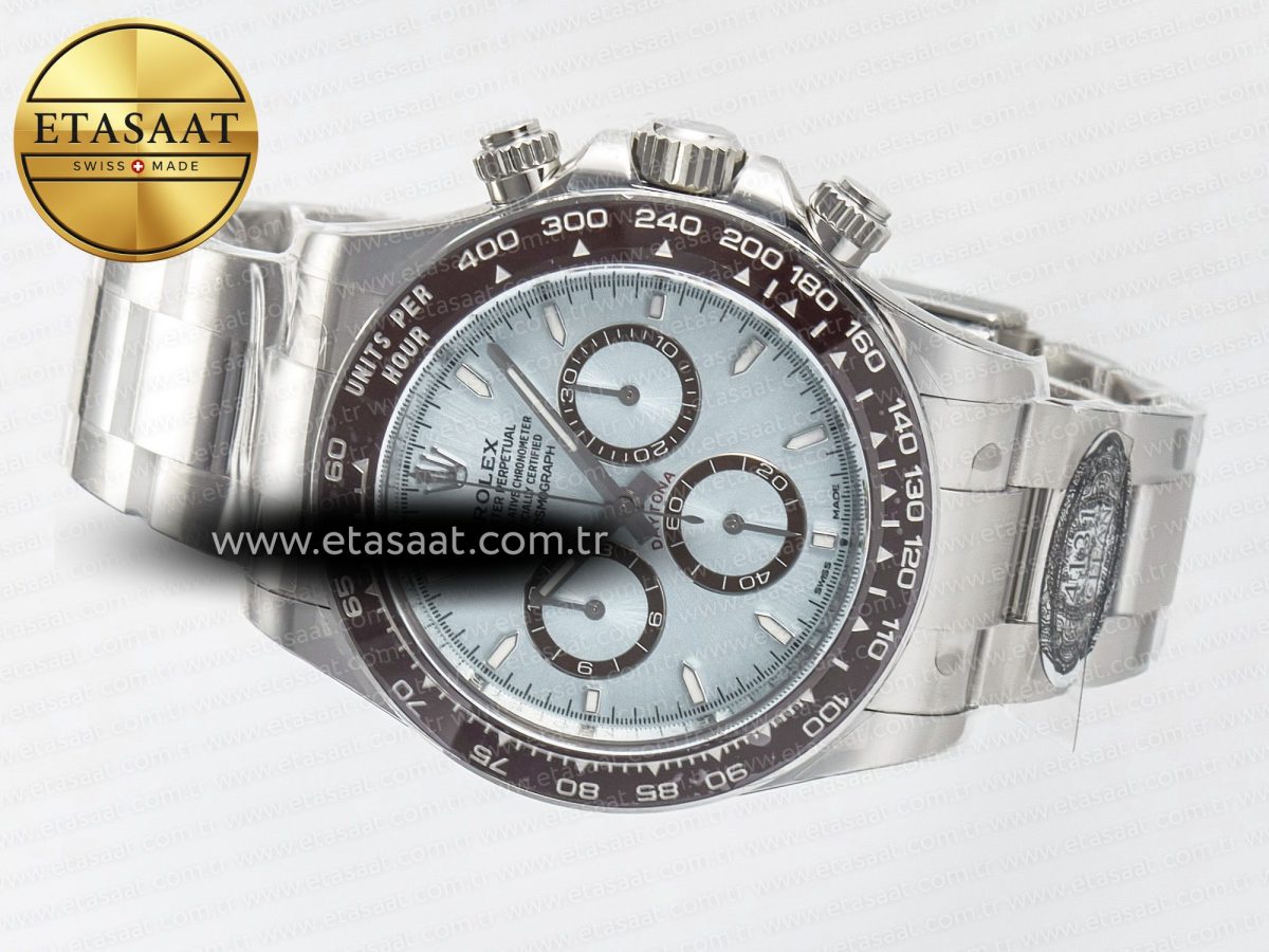 Rolex Daytona 126506 Clean 1:1 Best Edition 904L Steel Ice Blue Dial Lume Markers on SS Braclet SH4131 - Görsel 9