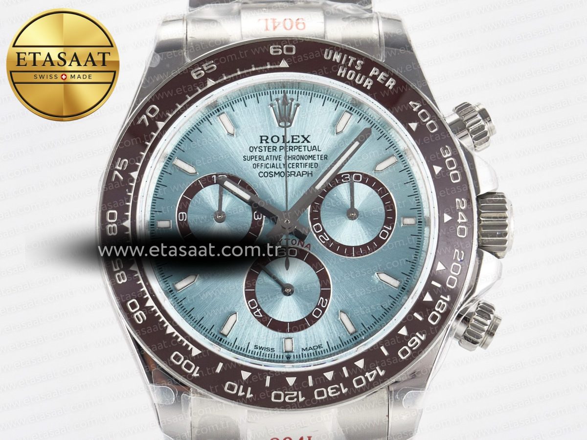 Rolex Daytona 126506 QF 1:1 Best Edition Ice Blue Dial on SS Bracelet Strap SH4131 V5 - Görsel 4
