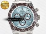 Rolex Daytona 126506 QF 1:1 Best Edition Ice Blue Dial on SS Bracelet Strap SH4131 V5 - Görsel 4
