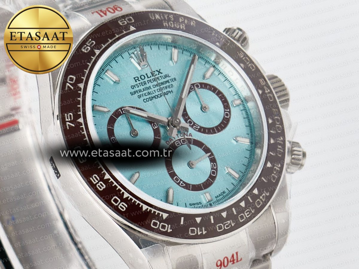 Rolex Daytona 126506 QF 1:1 Best Edition Ice Blue Dial on SS Bracelet Strap SH4131 V5 - Görsel 5