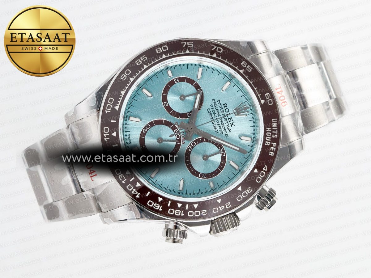 Rolex Daytona 126506 QF 1:1 Best Edition Ice Blue Dial on SS Bracelet Strap SH4131 V5 - Görsel 8