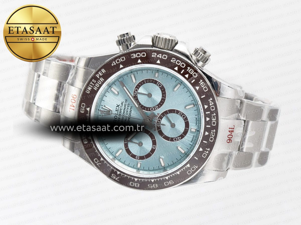 Rolex Daytona 126506 QF 1:1 Best Edition Ice Blue Dial on SS Bracelet Strap SH4131 V5 - Görsel 9