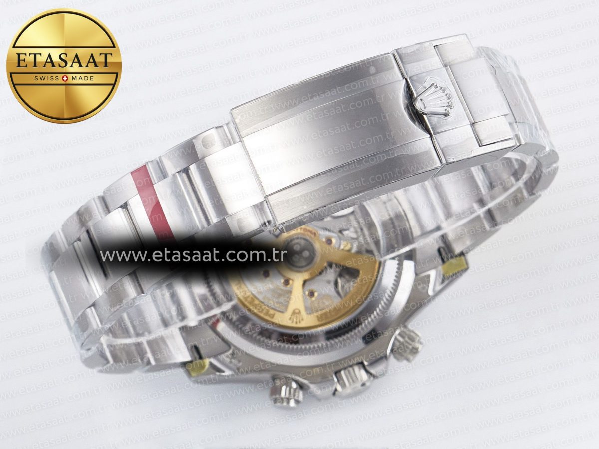 Rolex Daytona 126506 VSF 40mm SS 1:1 Best Edition Ice Blue Stick Dial on SS Bracelet SA4131 Super Clone - Görsel 17