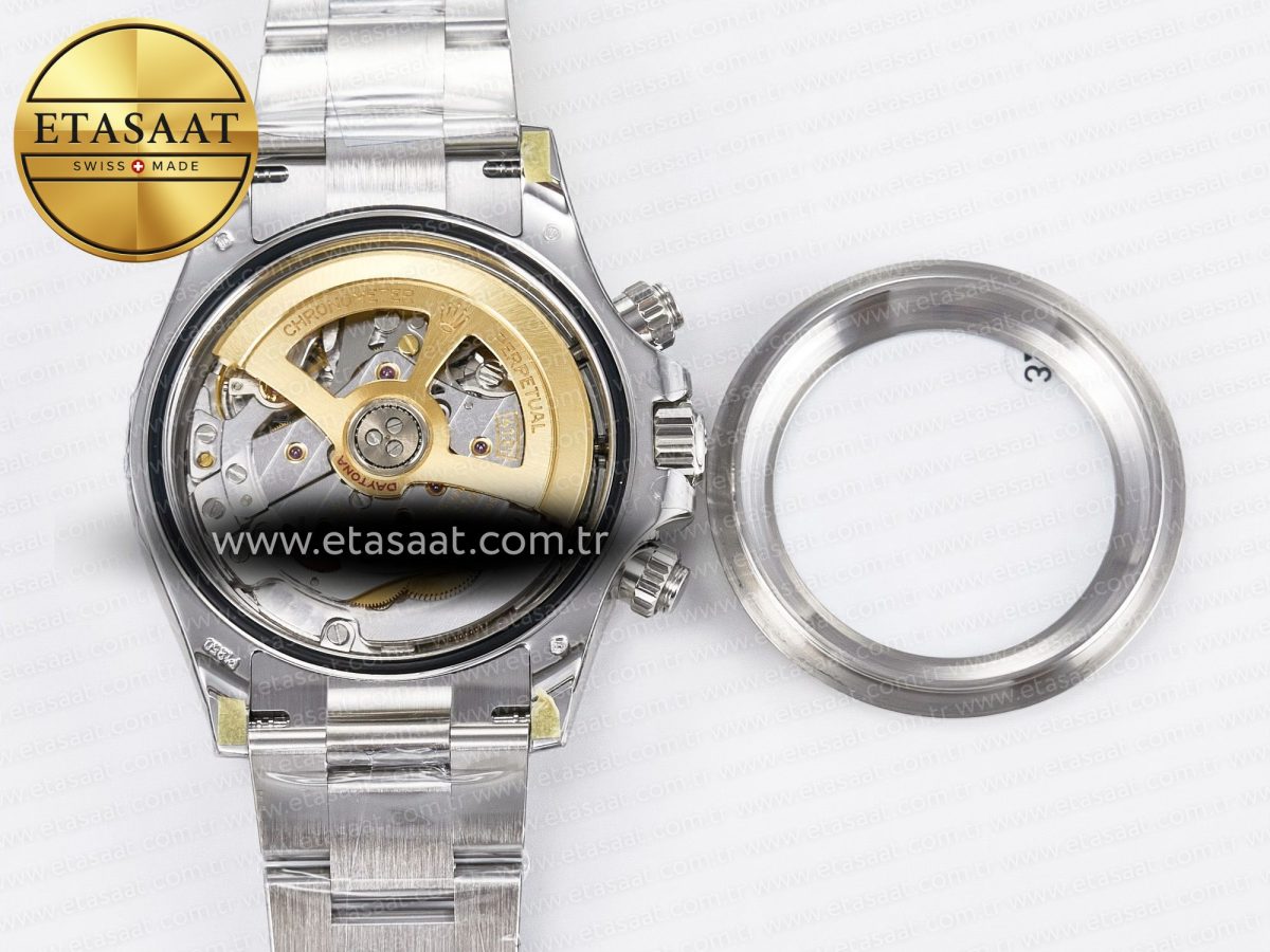 Rolex Daytona 126506 VSF 40mm SS 1:1 Best Edition Ice Blue Stick Dial on SS Bracelet SA4131 Super Clone - Görsel 18