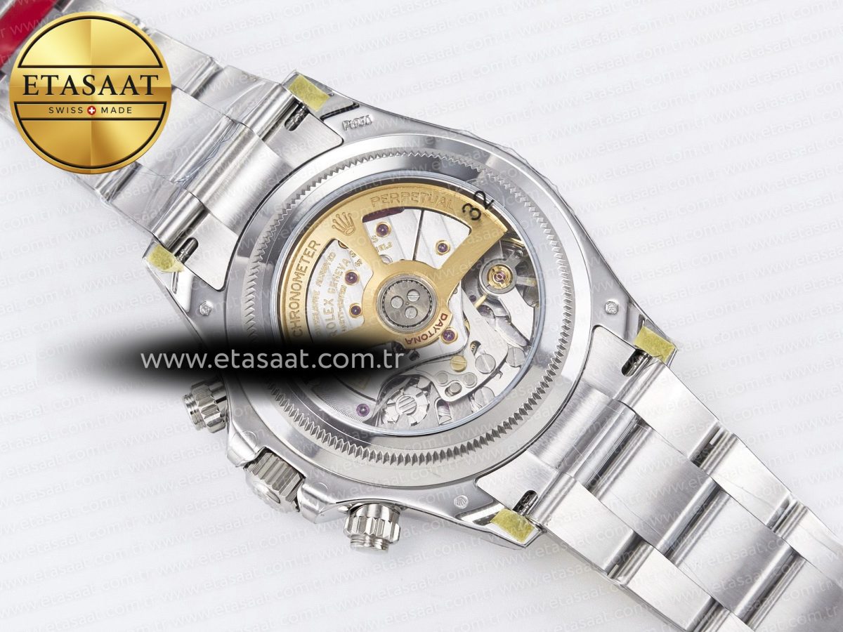Rolex Daytona 126506 VSF 40mm SS 1:1 Best Edition Ice Blue Stick Dial on SS Bracelet SA4131 Super Clone - Görsel 20