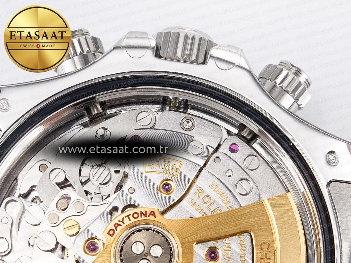 Rolex Daytona 126506 VSF 40mm SS 1:1 Best Edition Ice Blue Stick Dial on SS Bracelet SA4131 Super Clone - Görsel 24
