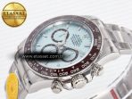 Rolex Daytona 126506 VSF 40mm SS 1:1 Best Edition Ice Blue Stick Dial on SS Bracelet SA4131 Super Clone - Görsel 6