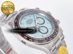 Rolex Daytona 126506 VSF 40mm SS 1:1 Best Edition Ice Blue Stick Dial on SS Bracelet SA4131 Super Clone - Görsel 7