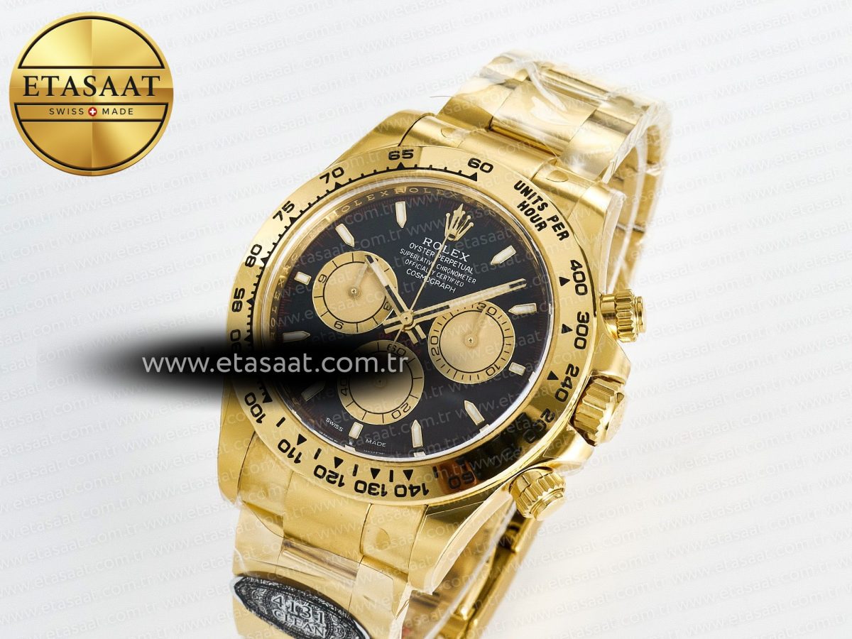 Rolex Daytona 126508 Clean 1:1 Best Edition Black/YG Dial on YG Bracelet SH4131 - Görsel 2