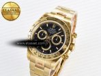 Rolex Daytona 126508 QF 1:1 Best Edition Black Dial on YG Braclet SH4131 V5 - Görsel 2