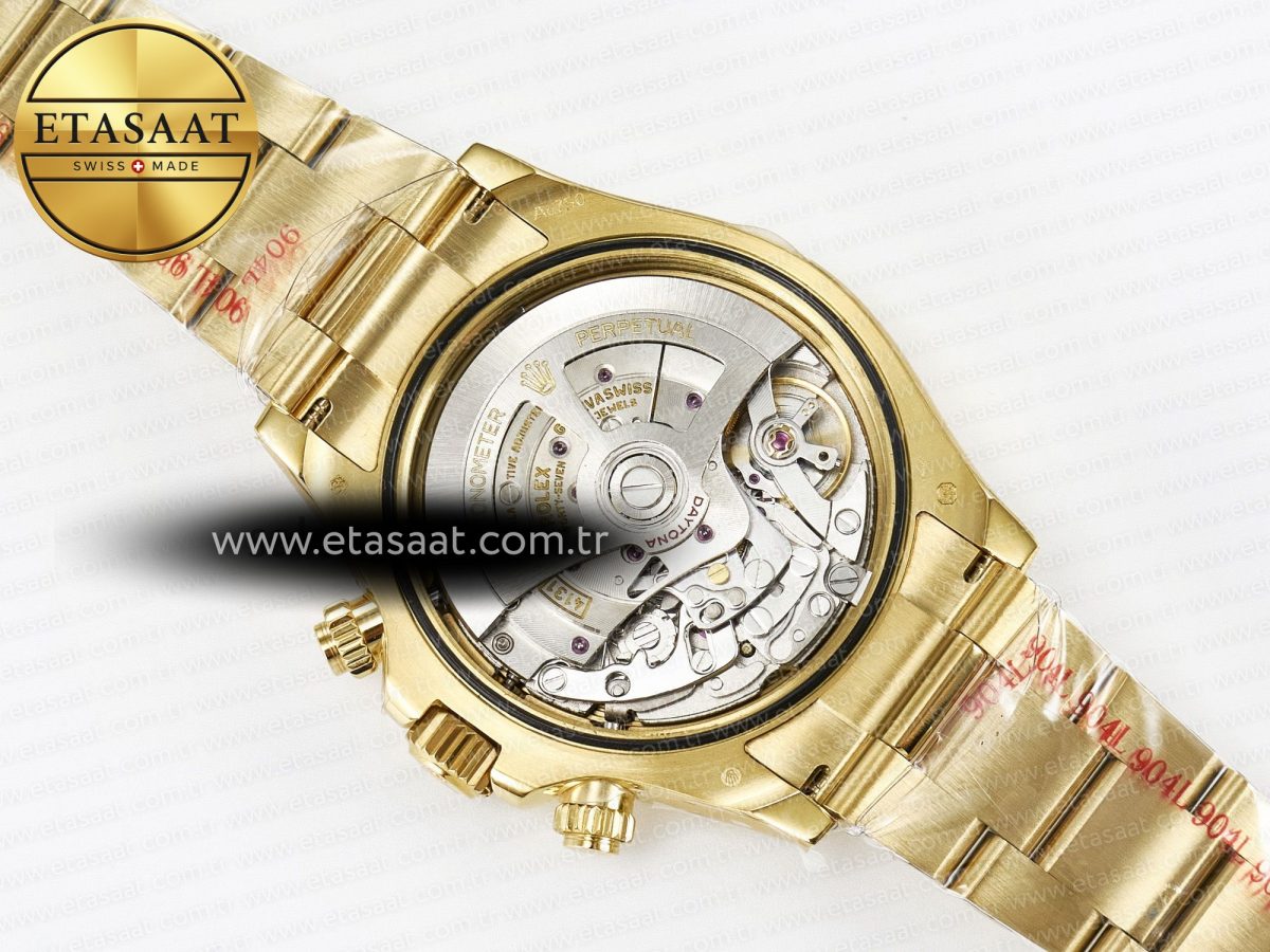 Rolex Daytona 126508 QF 1:1 Best Edition Black Dial on YG Braclet SH4131 V5 - Görsel 20