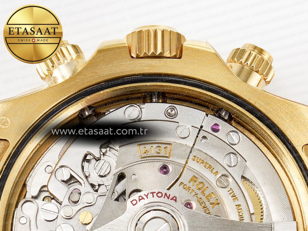Rolex Daytona 126508 QF 1:1 Best Edition Black Dial on YG Braclet SH4131 V5 - Görsel 23