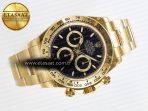 Rolex Daytona 126508 QF 1:1 Best Edition Black Dial on YG Braclet SH4131 V5 - Görsel 8