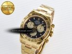 Rolex Daytona 126508 QF 1:1 Best Edition Black/YG Dial on YG Braclet SH4131 V5