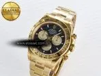 Rolex Daytona 126508 QF 1:1 Best Edition Black/YG Dial on YG Braclet SH4131 V5