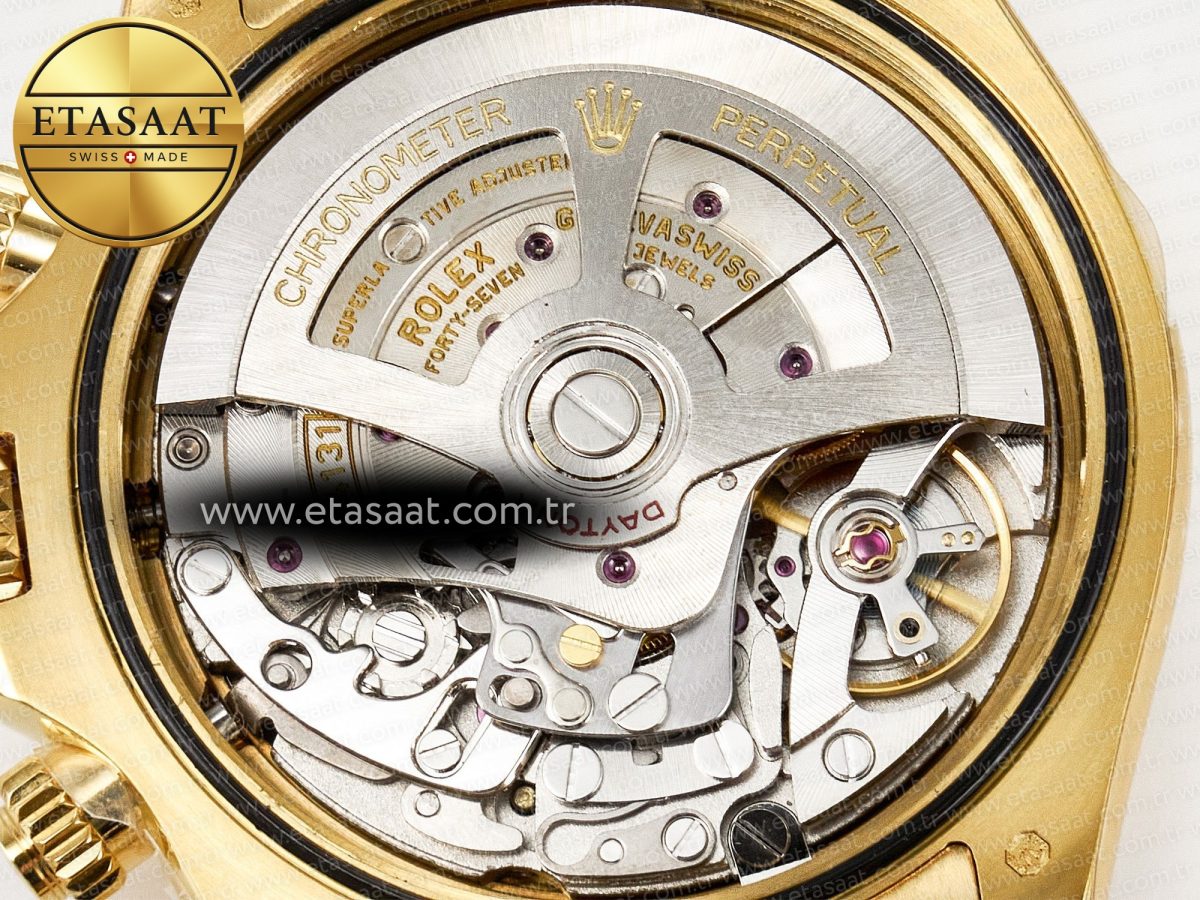 Rolex Daytona 126508 QF 1:1 Best Edition Black/YG Dial on YG Braclet SH4131 V5 - Görsel 21