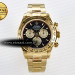 Rolex Daytona 126508 QF Siyah/Altın Kadran SH4131 Eta Saat - Görsel 3 - 1:1 Süper Klon Saat