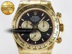 Rolex Daytona 126508 QF 1:1 Best Edition Black/YG Dial on YG Braclet SH4131 V5 - Görsel 4