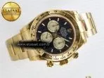 Rolex Daytona 126508 QF 1:1 Best Edition Black/YG Dial on YG Braclet SH4131 V5 - Görsel 8