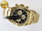 Rolex Daytona 126508 QF 1:1 Best Edition Black/YG Dial on YG Braclet SH4131 V5 - Görsel 9