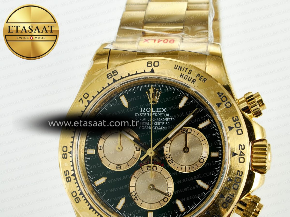 Rolex Daytona 126508 QF 1:1 Best Edition Green Dial On Oyster Bracelet SH4131 V6(Gain Weight) - Görsel 10