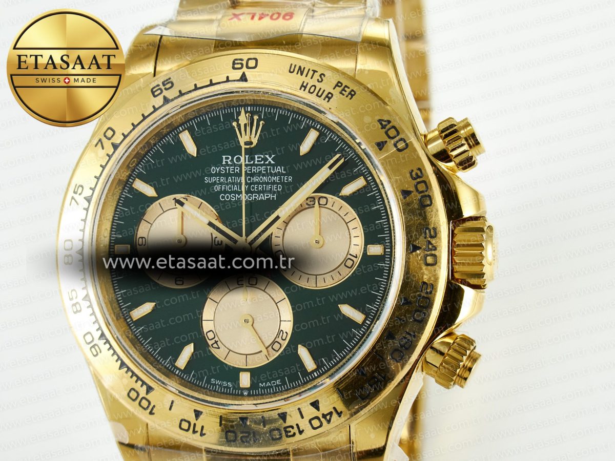 Rolex Daytona 126508 QF 1:1 Best Edition Green Dial On Oyster Bracelet SH4131 V6(Gain Weight) - Görsel 11