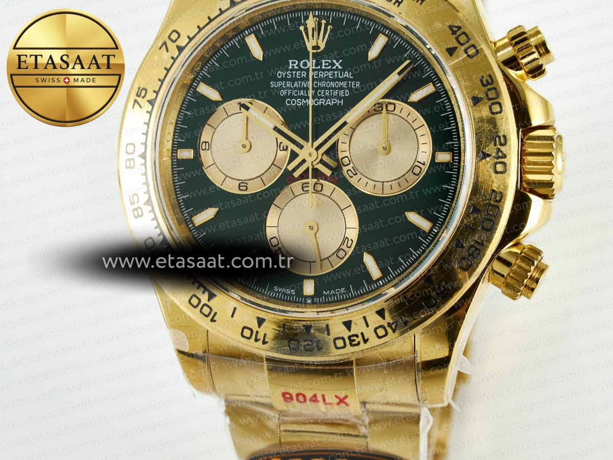 Rolex Daytona 126508 QF 1:1 Best Edition Green Dial On Oyster Bracelet SH4131 V6(Gain Weight) - Görsel 12
