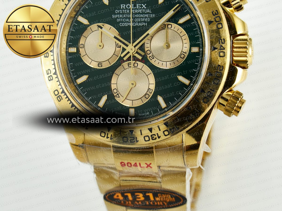 Rolex Daytona 126508 QF 1:1 Best Edition Green Dial On Oyster Bracelet SH4131 V6(Gain Weight) - Görsel 14