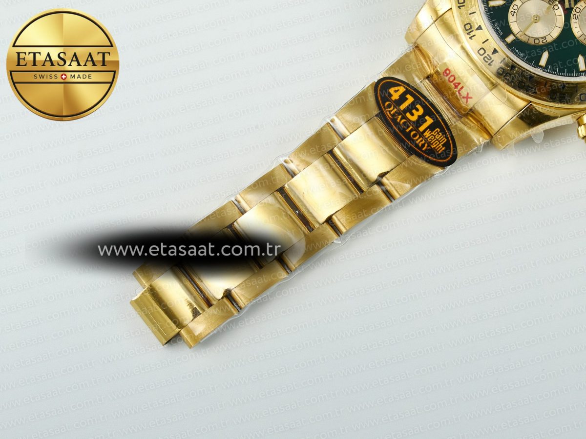 Rolex Daytona 126508 QF 1:1 Best Edition Green Dial On Oyster Bracelet SH4131 V6(Gain Weight) - Görsel 26