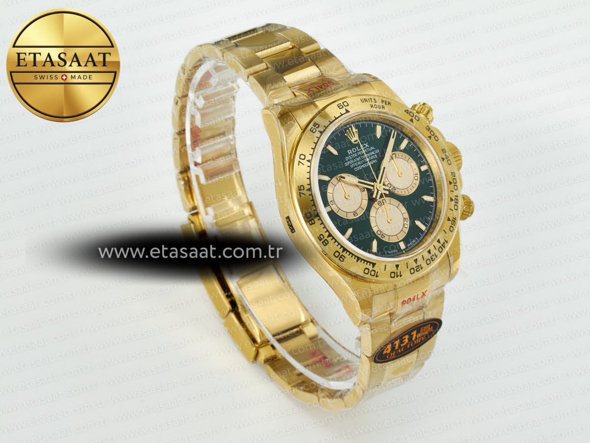 Rolex Daytona 126508 QF 1:1 Best Edition Green Dial On Oyster Bracelet SH4131 V6(Gain Weight) - Görsel 5
