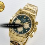 Rolex Daytona 126508 QF 1:1 Best Edition Green Dial Stick Markers On YG Bracelet SH4131 V6（Gain Weight）