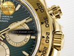 Rolex Daytona 126508 QF 1:1 Best Edition Green Dial Stick Markers On YG Bracelet SH4131 V6(Gain Weight) - Görsel 11