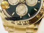 Rolex Daytona 126508 QF 1:1 Best Edition Green Dial Stick Markers On YG Bracelet SH4131 V6(Gain Weight) - Görsel 12