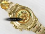 Rolex Daytona 126508 QF 1:1 Best Edition Green Dial Stick Markers On YG Bracelet SH4131 V6(Gain Weight) - Görsel 18