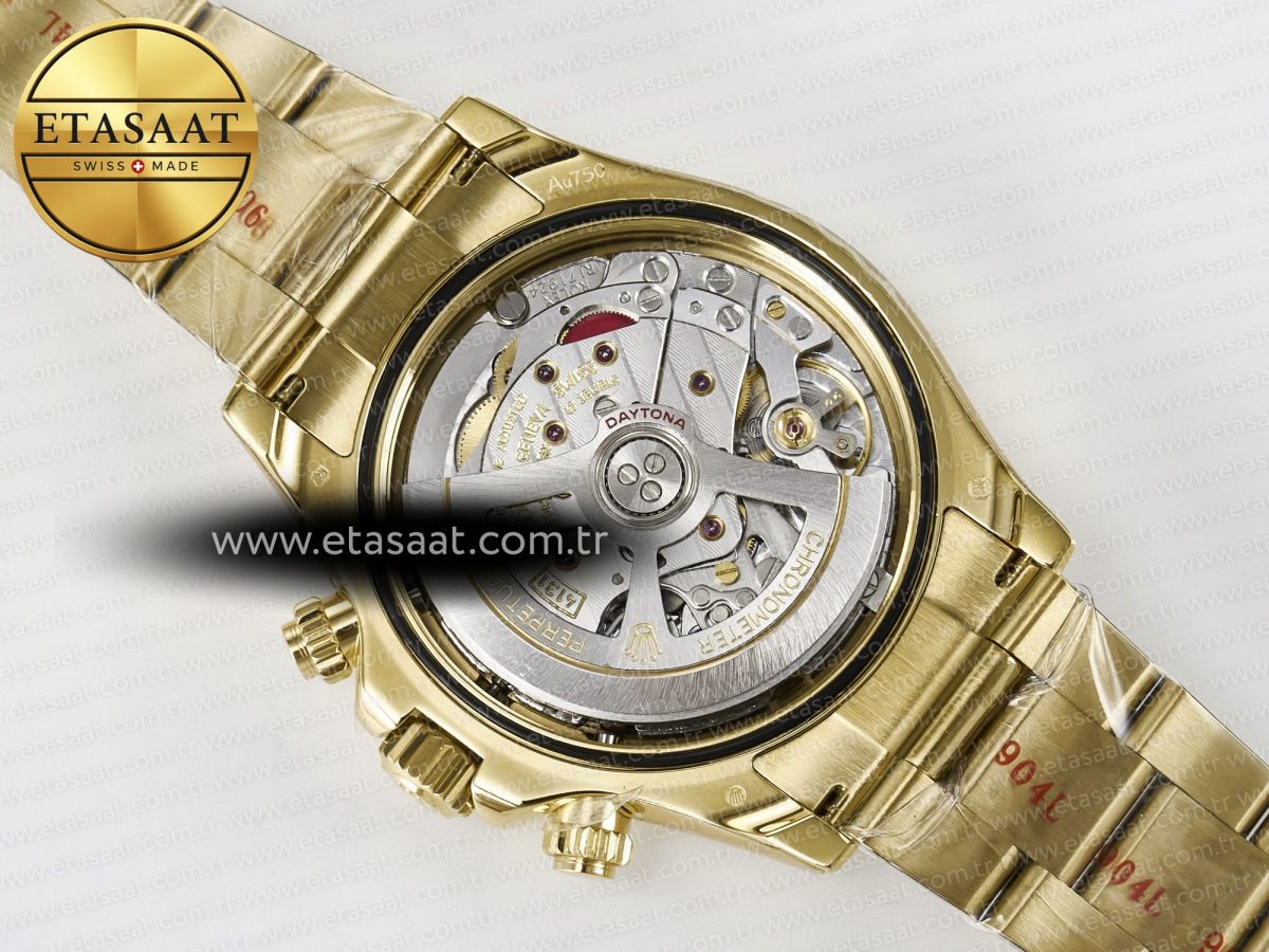 Rolex Daytona 126508 QF 1:1 Best Edition Green Dial Stick Markers On YG Bracelet SH4131 V6（Gain Weight） - Görsel 20