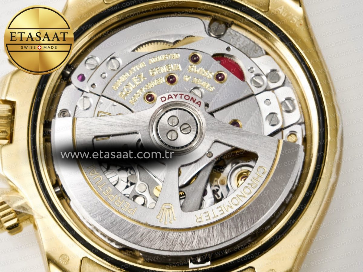 Rolex Daytona 126508 QF 1:1 Best Edition Green Dial Stick Markers On YG Bracelet SH4131 V6（Gain Weight） - Görsel 22