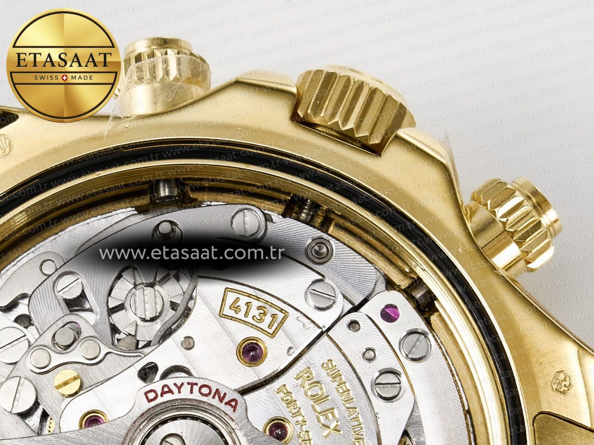 Rolex Daytona 126508 QF 1:1 Best Edition Green Dial Stick Markers On YG Bracelet SH4131 V6（Gain Weight） - Görsel 23