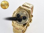 Rolex Daytona 126508 QF 1:1 Best Edition YG/Black Dial on YG Braclet SH4131 V5 - Görsel 2