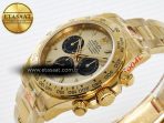 Rolex Daytona 126508 QF 1:1 Best Edition YG/Black Dial on YG Braclet SH4131 V5 - Görsel 6
