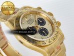 Rolex Daytona 126508 QF 1:1 Best Edition YG/Black Dial on YG Braclet SH4131 V5 - Görsel 7