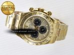 Rolex Daytona 126508 QF 1:1 Best Edition YG/Black Dial on YG Braclet SH4131 V5 - Görsel 9