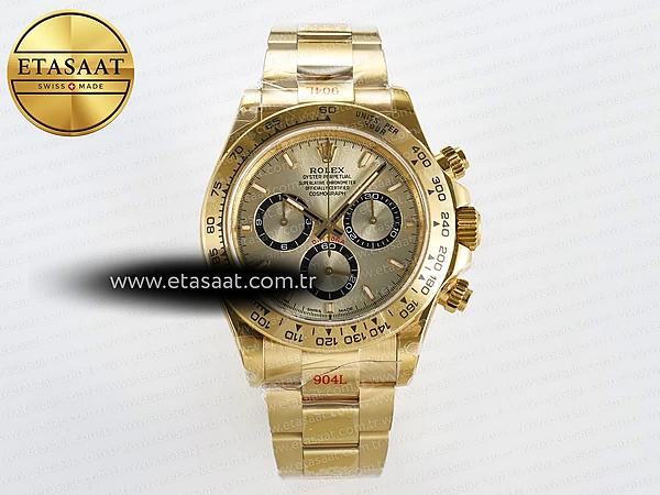 Rolex Daytona 126508 YG Bilezik SH4131 Eta Saat - 1:1 Süper Klon Replika Saat