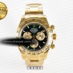 Rolex Daytona 126508 YG APSF Yeşil Kadran Çizgi SH4131 Eta Saat - Görsel 3 - 1:1 Süper Klon Saat