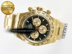 Rolex Daytona 126508 YG APSF 1:1 Best Edition Green Dial Stick Markers On 904L YG Bracelet SH4131 - Görsel 9